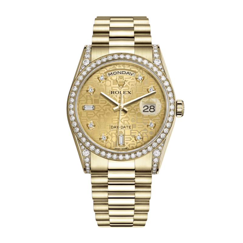 Photo of Day-Date 36 Yellow Gold Champagne Dial 36mm