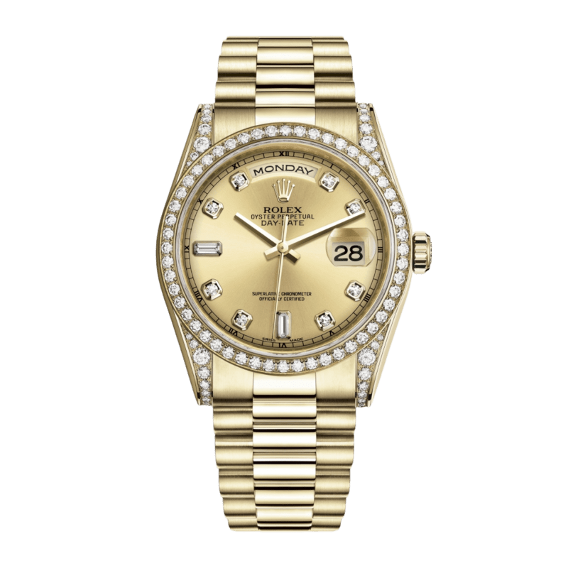 Photo of Day-Date 36 Yellow Gold Champagne Dial 36mm