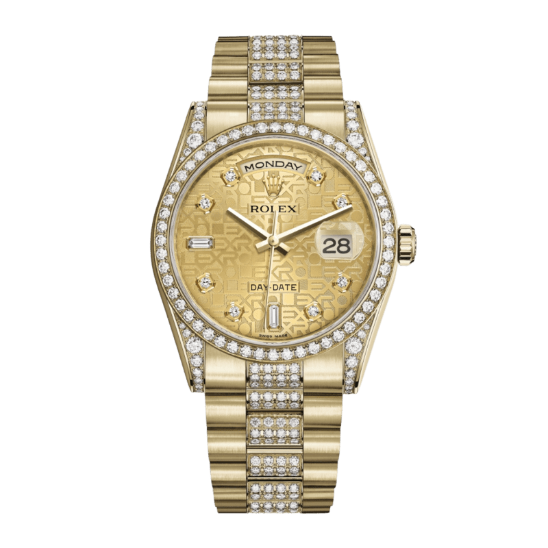 Photo of Day-Date 36 Yellow Gold Champagne Dial 36mm