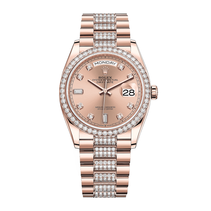 Photo of Day-Date 36 Rose Gold Pink Dial 36mm