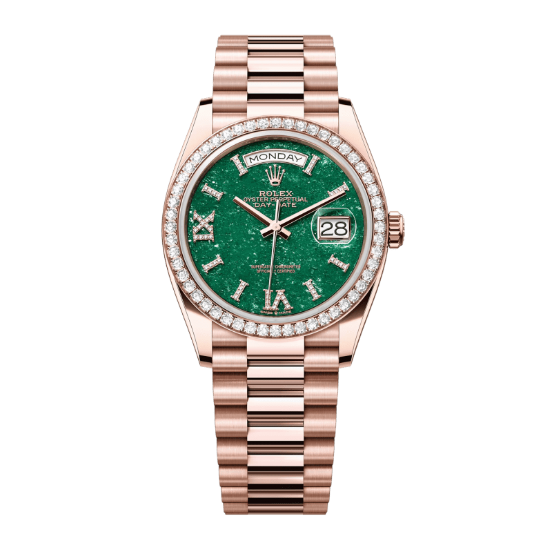 Photo of Day-Date 36 Rose Gold Green Dial 36mm
