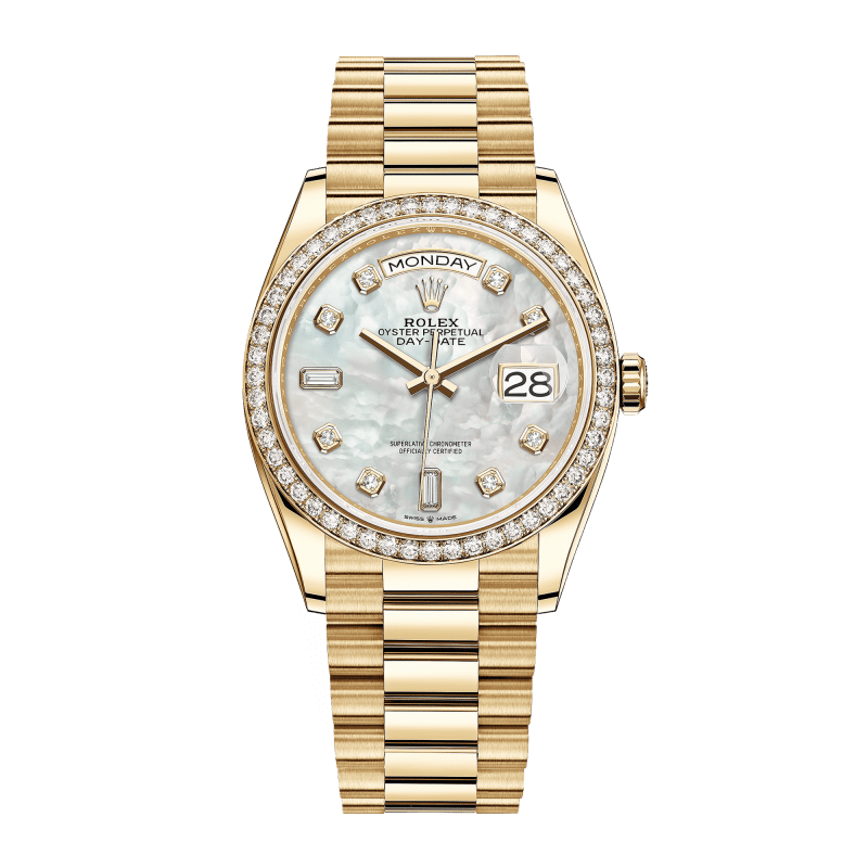 Photo of Day-Date 36 Yellow Gold White Dial 36mm