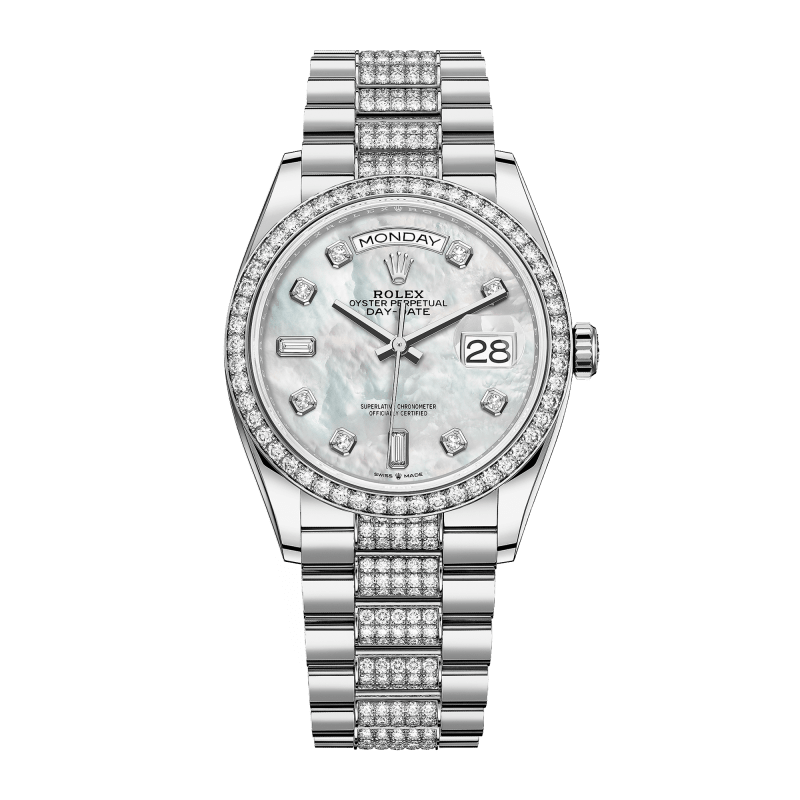 Photo of Day-Date 36 White Gold White Dial 36mm