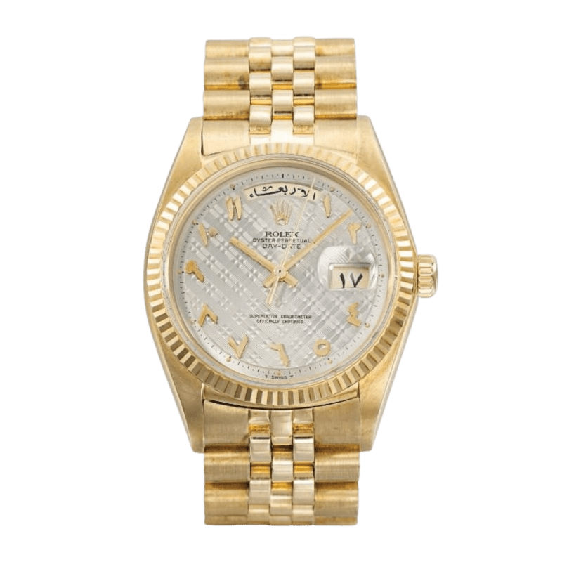 Photo of Day-Date 36 Yellow Gold Silver Dial 36mm