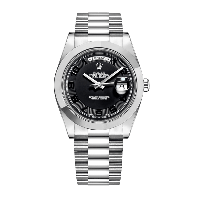 Photo of Day-Date II Platinum Black Dial 41mm