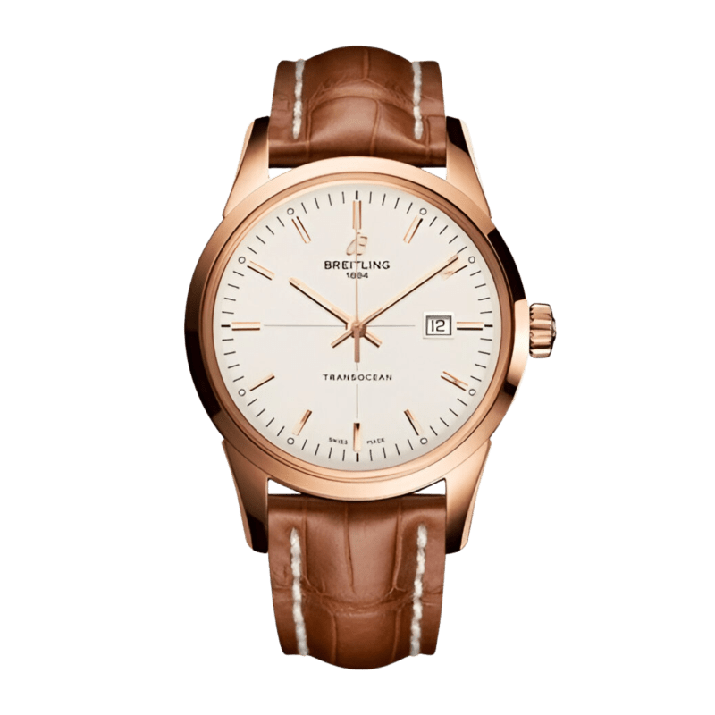 Photo of Transocean Rose Gold Silver Dial 43mm