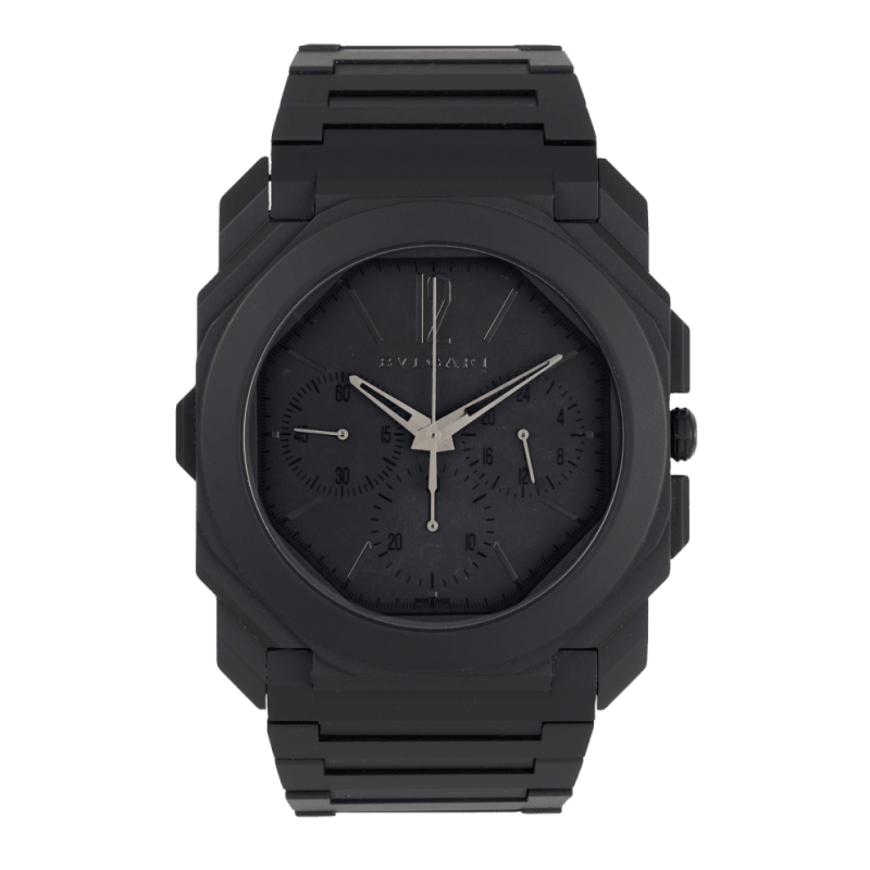 Photo of Octo Finissimo Chronograph GMT Ceramic Black Dial 43mm