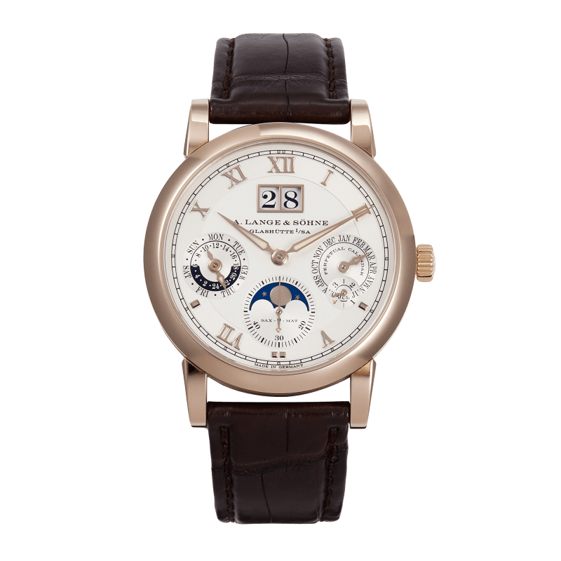 Photo of Langematik Perpetual Honey Gold Silver Dial 38mm