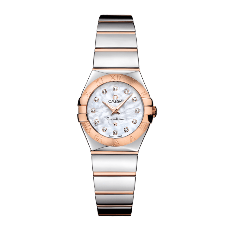 Photo of Constellation Quartz Rose Gold & Steel Mother of Pearl Dial 24mm