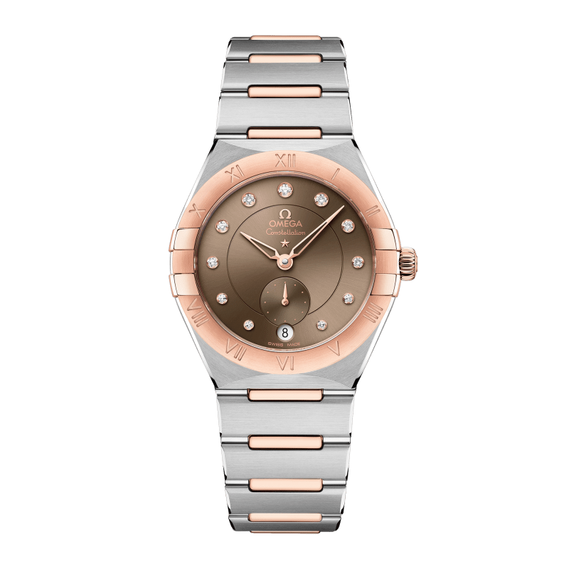 Photo of Constellation Master Chronometer Small Seconds Rose Gold & Steel Brown Dial 34mm