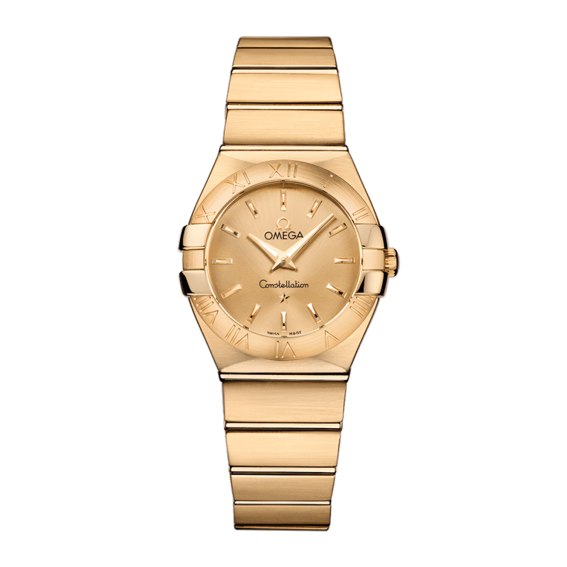 Photo of Constellation Quartz Yellow Gold Champagne Dial 27mm