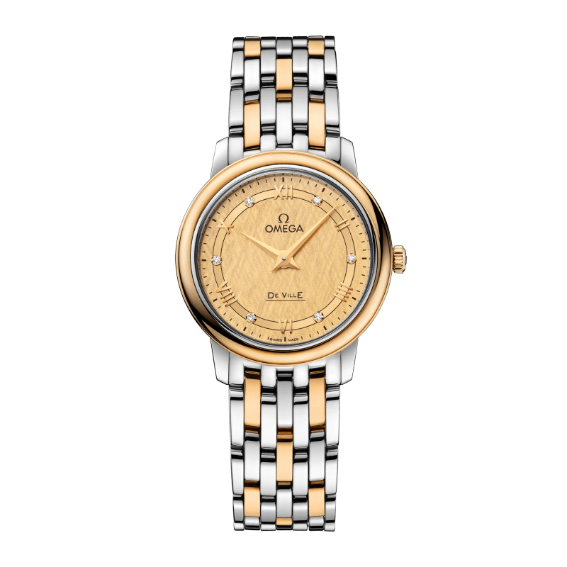 Photo of De Ville Yellow Gold & Steel Champagne Dial 27mm