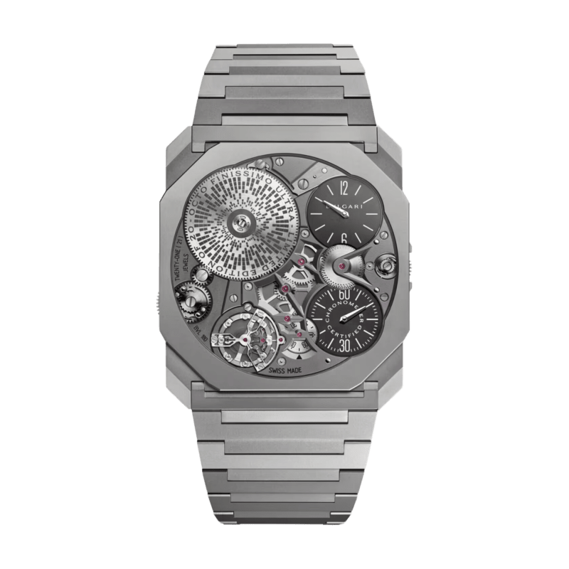 Photo of Octo Finissimo Ultra Thin Titanium Skeleton Dial 40mm