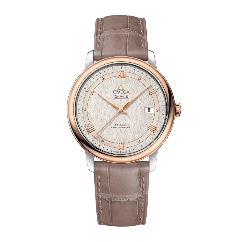 Photo of De Ville Prestige Rose Gold & Steel Silver Dial 39mm