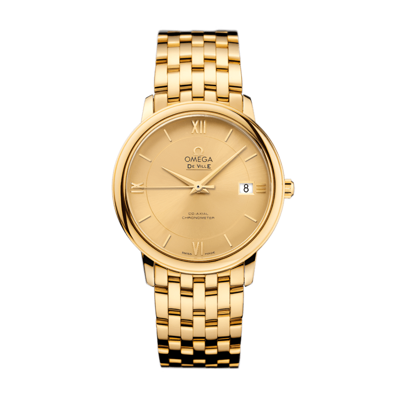Photo of De Ville Prestige Yellow Gold Champagne Dial 36mm