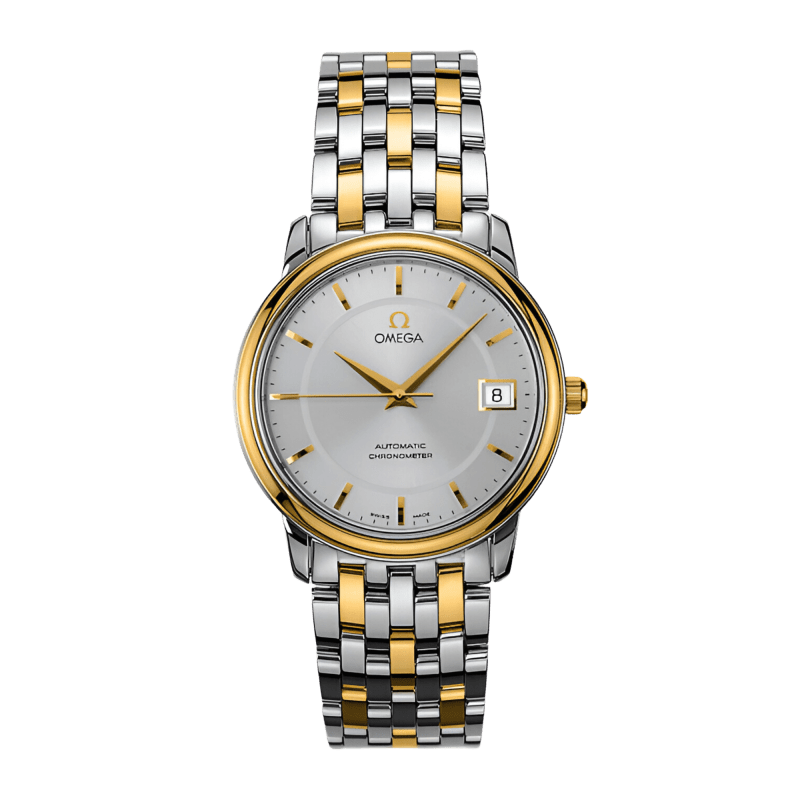 Photo of De Ville Prestige Yellow Gold & Steel Silver Dial 34mm