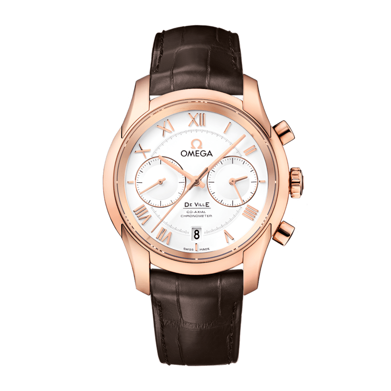 Photo of De Ville Chronograph Rose Gold Silver Dial 42mm