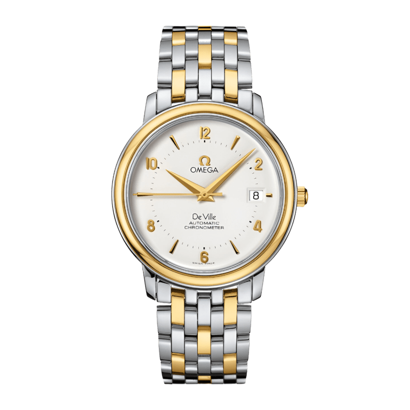Photo of De Ville Prestige Yellow Gold & Steel White Dial 36mm