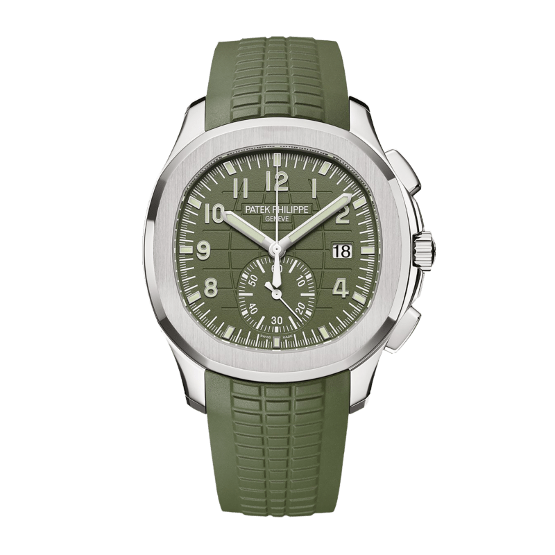 Photo of Aquanaut Chronograph White Gold Green Dial 42mm