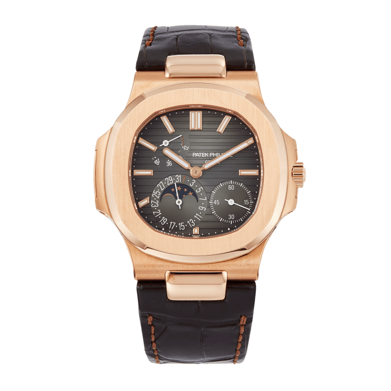 Photo of Nautilus Moonphase Rose Gold Brown Dial