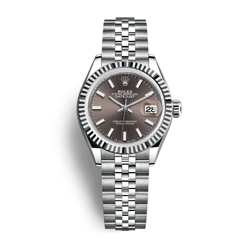 Rolex Lady-Datejust Rose Gold & Steel Jubilee Green Dial