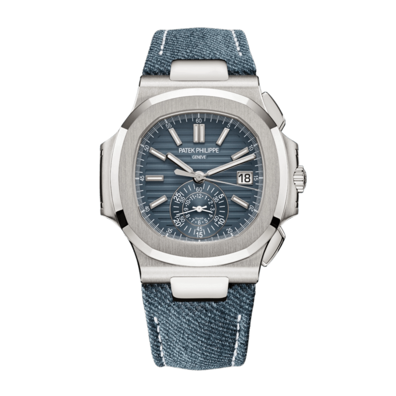 Photo of Nautilus Chronograph White Gold Blue Dial 40mm
