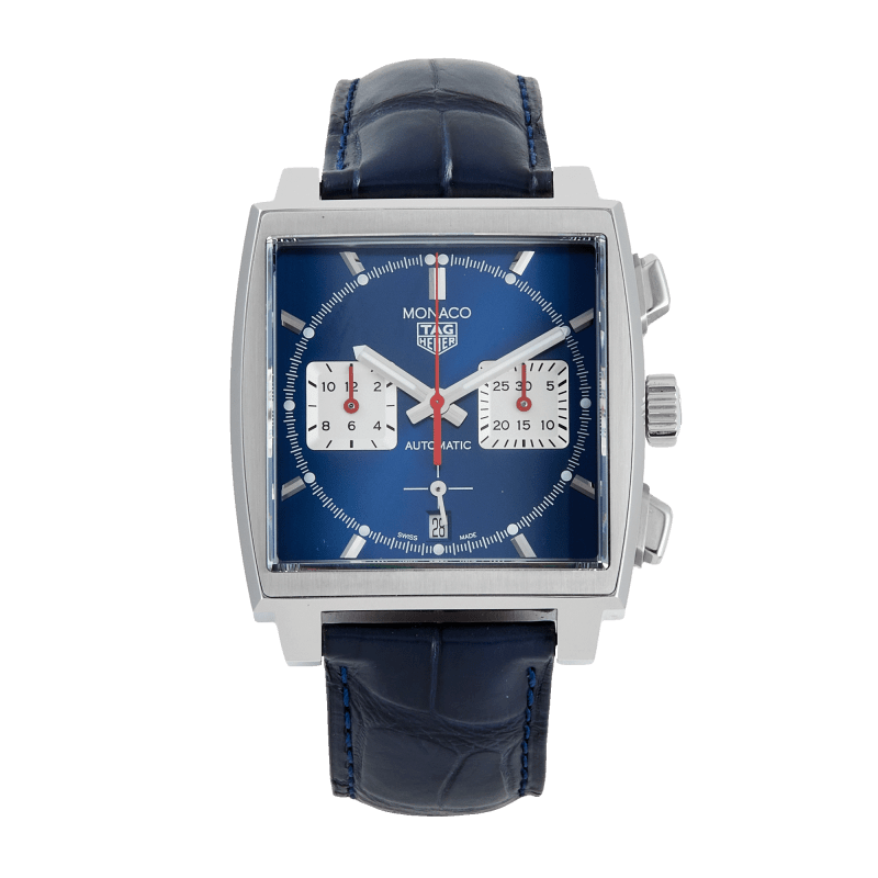 Photo of Monaco Calibre Heuer Steel Blue Dial 39mm