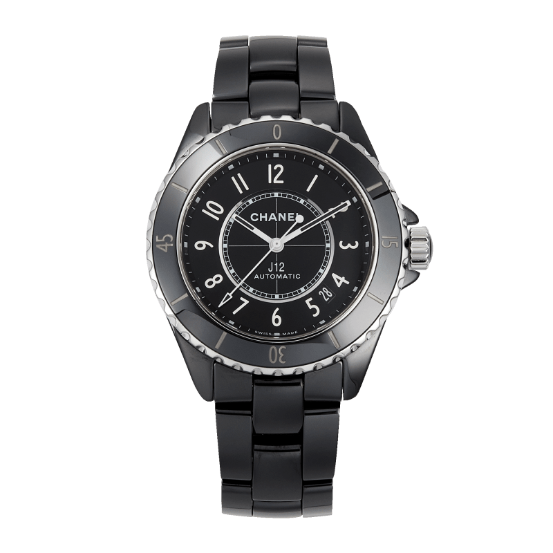 Chanel J12 Noire Ceramic Sapphire Black Dial 38mm H3122