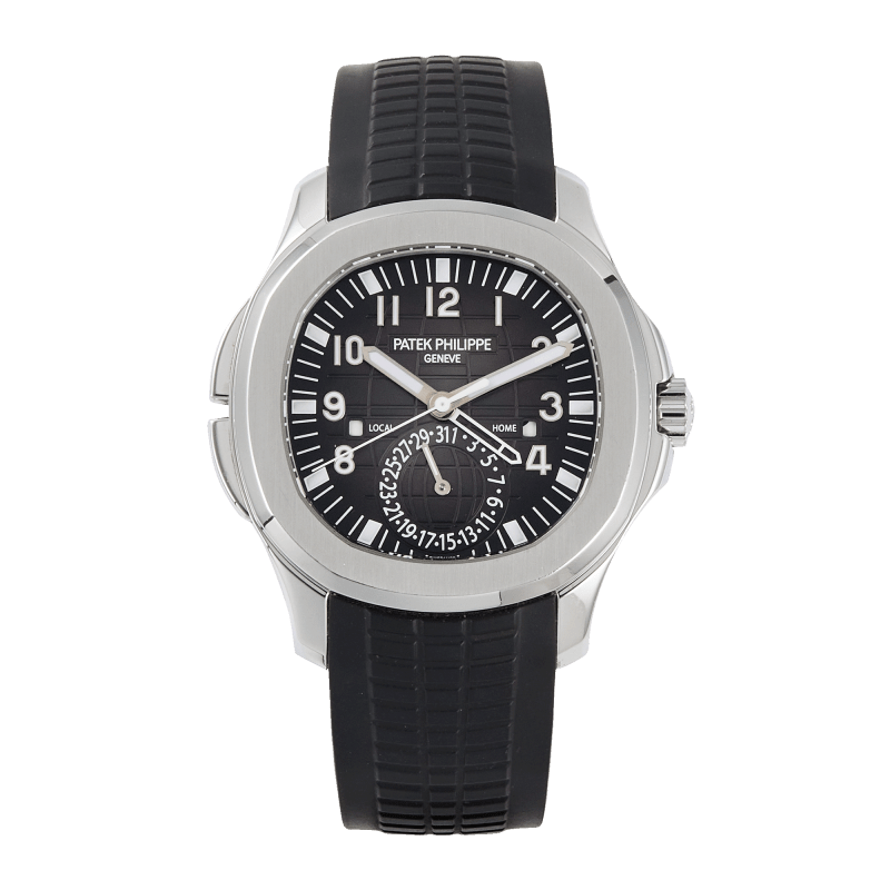 Photo of Aquanaut Travel Time Steel Black Dial 40mm