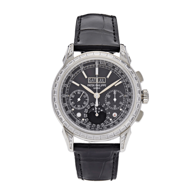 Photo of Grand Complications Perpetual Calendar Chronograph Platinum Diamond Black Dial
