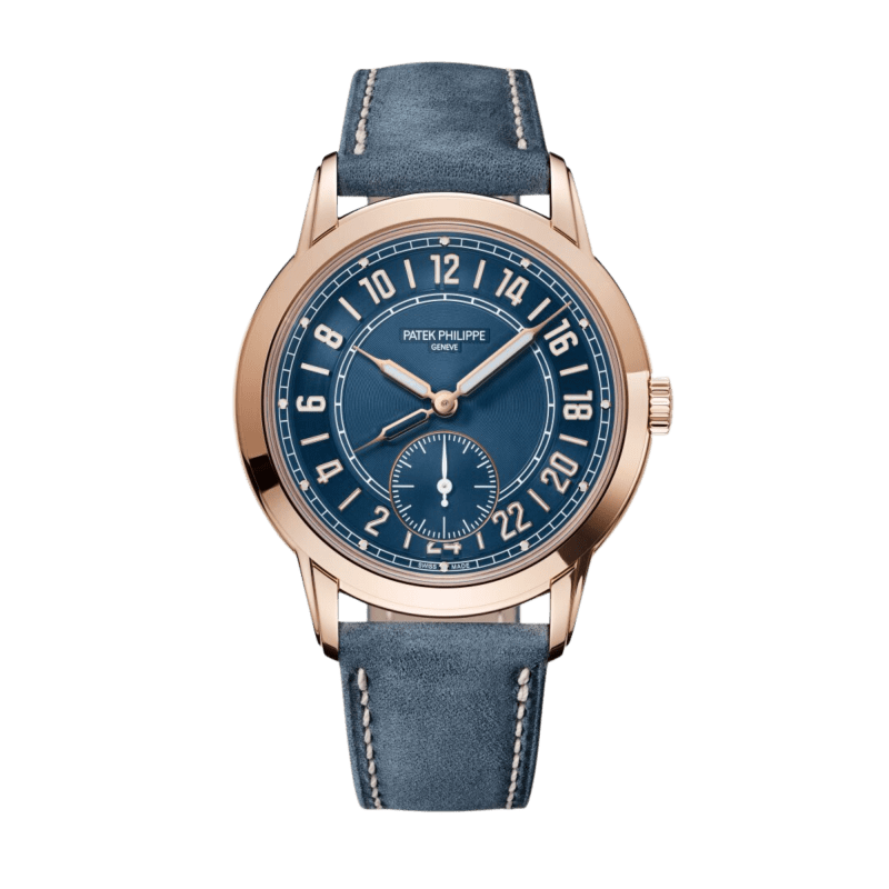 Patek Philippe Calatrava Pilot Travel Time Alarm Platinum Black