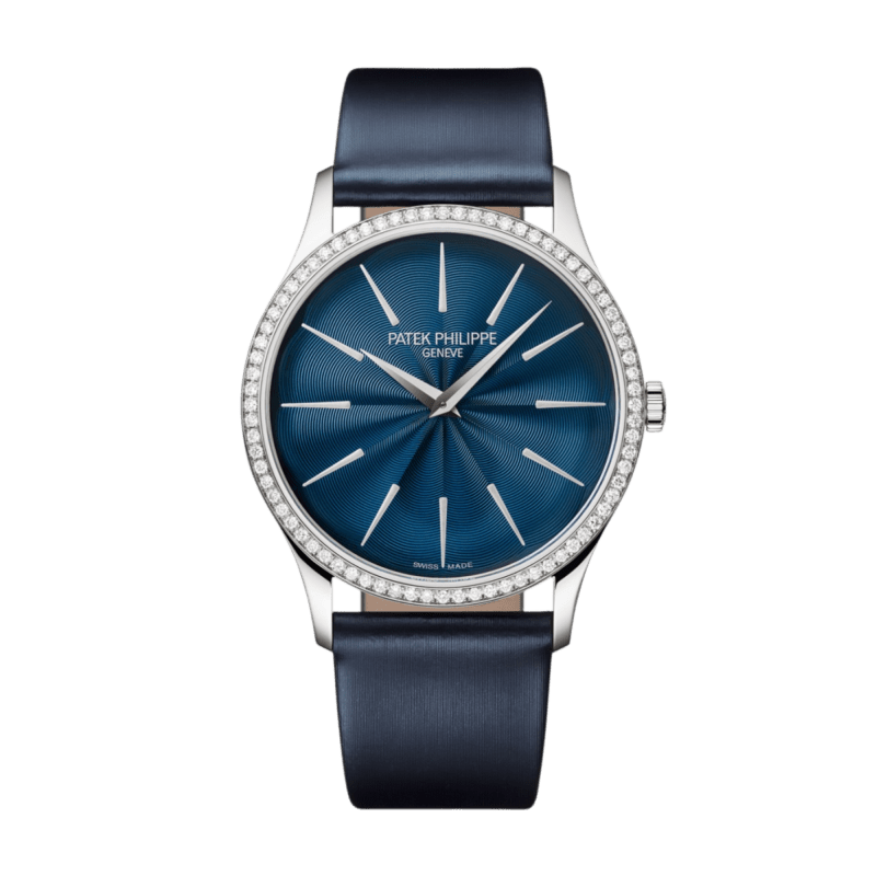Photo of Calatrava White Gold Diamond Blue Dial 35mm