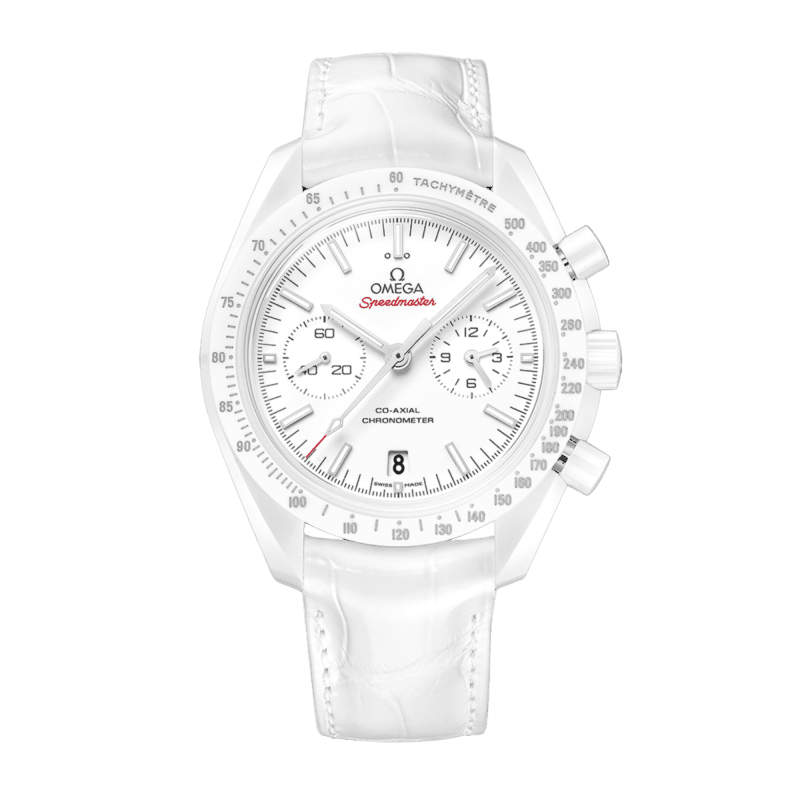 オマメ Omega Speedmaster White Side of the Moon Ceramic Diamond Mother of