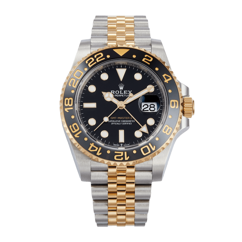 Photo of GMT-Master II Yellow Gold & Steel Jubilee Black Dial 40mm