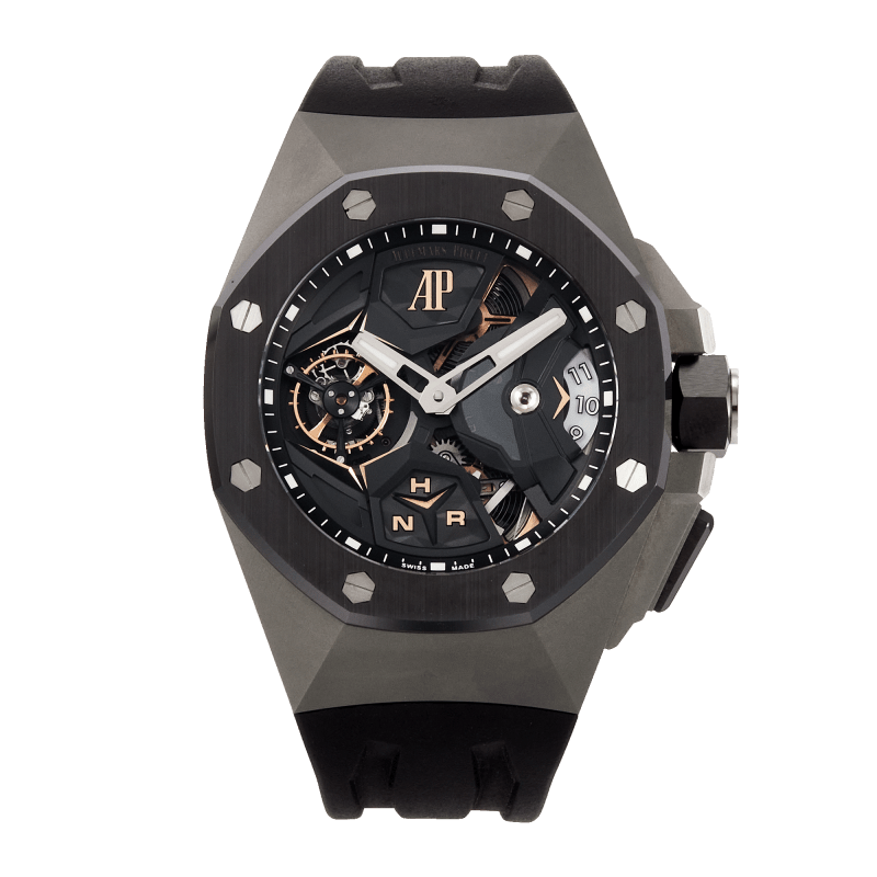 Photo of Royal Oak Concept Flying Tourbillon GMT Titanium Skeleton Dial 44mm