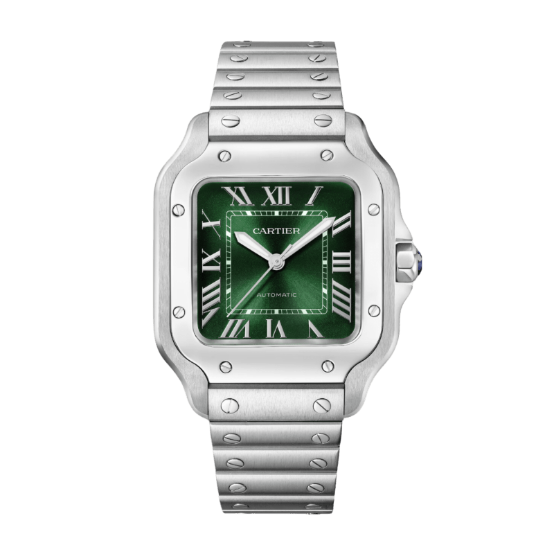 cartier santos tobacco Cartier Santos de Cartier Steel Brown Dial 35mm WSSA0064 - Make an offer