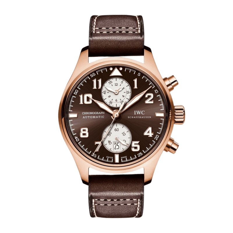 Photo of Pilot Chronograph Antoine De Saint Exupery Rose Gold Brown Dial 43mm