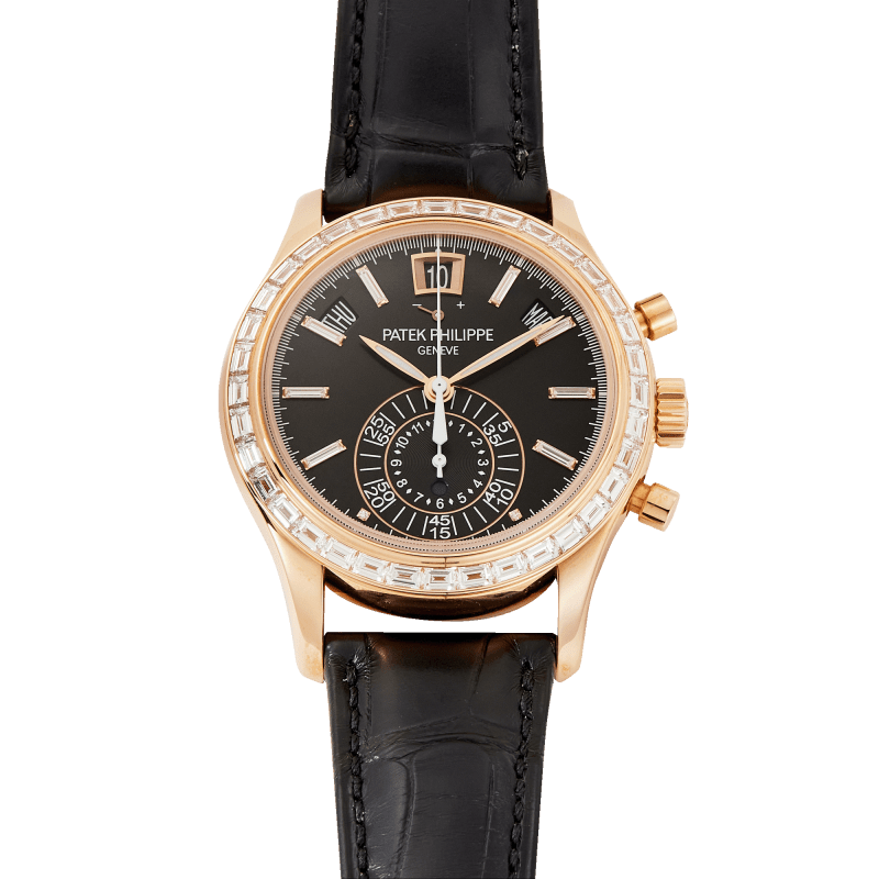 Photo of Complications Annual Calendar Chronograph Rose Gold Diamond Black Dial 40mm