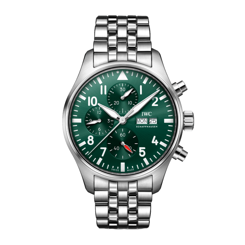 Photo of Pilot Chronograph Steel Green Dial 43mm