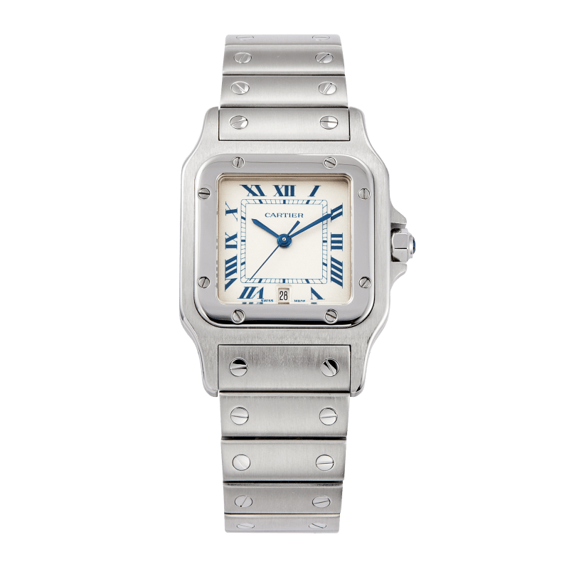 Photo of Santos Galbee Quartz Steel White Dial 28mm