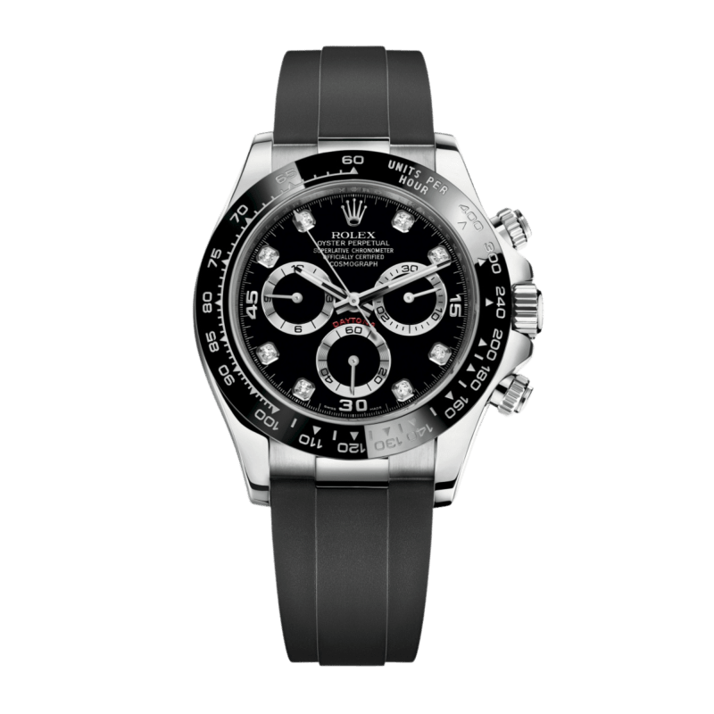Photo of Daytona White Gold Oysterflex Black Dial 40mm