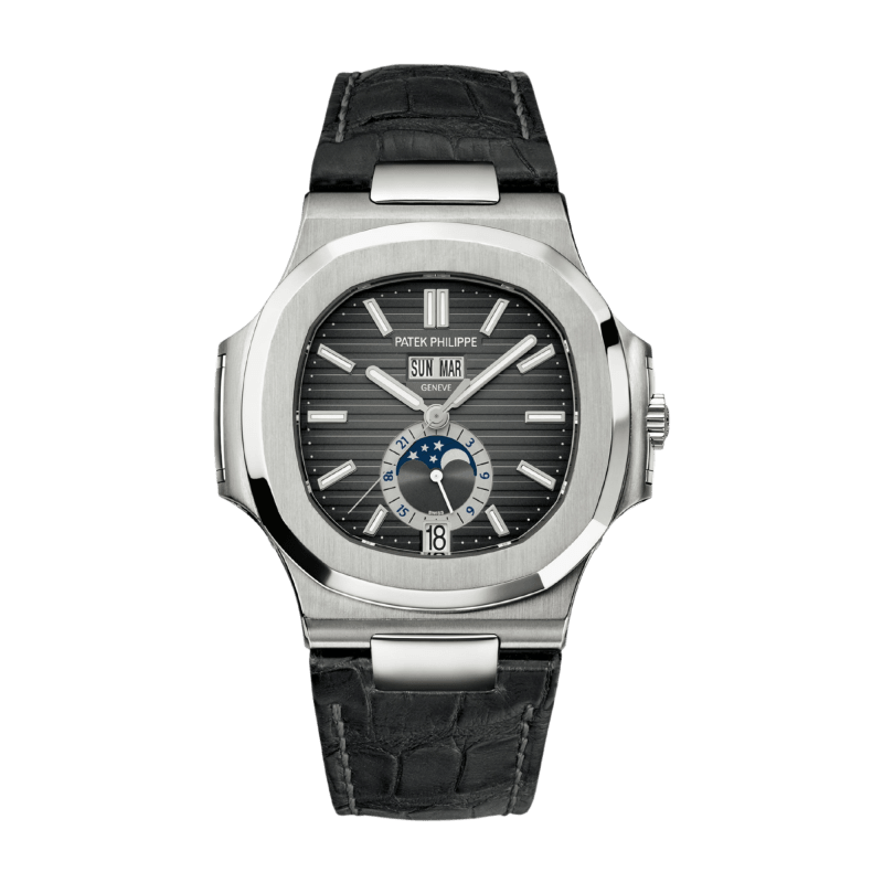 Photo of Nautilus Annual Calendar Steel Black Dial 40mm