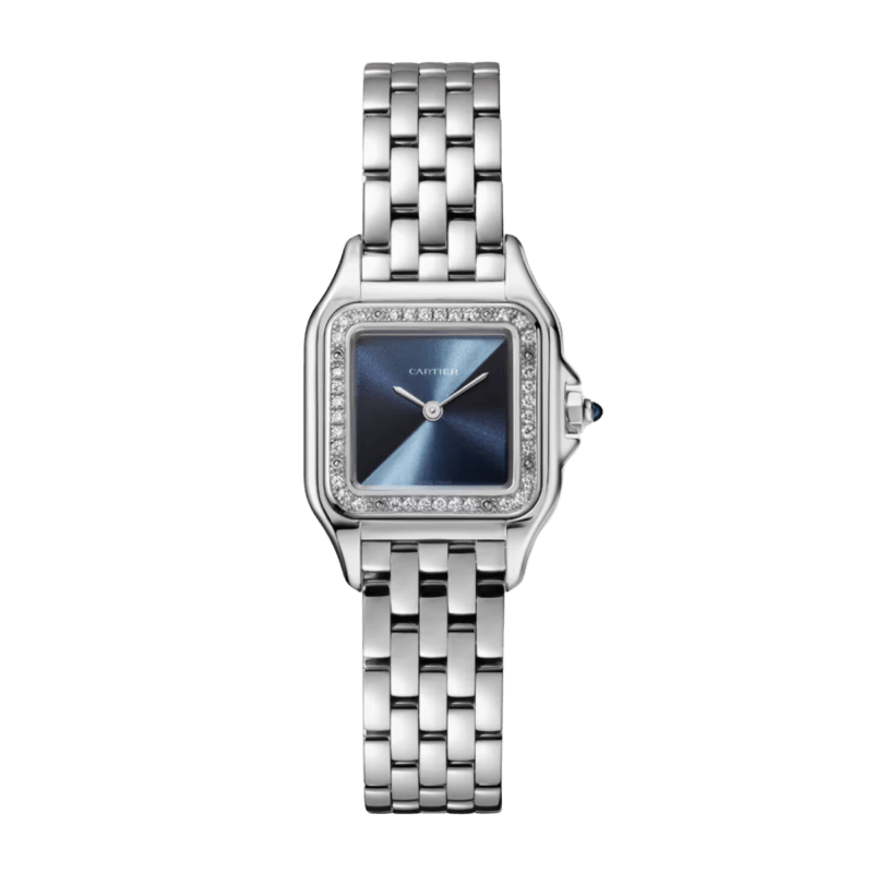 Cartier Panthere de Cartier Rose Gold & Steel Diamond Silver Dial