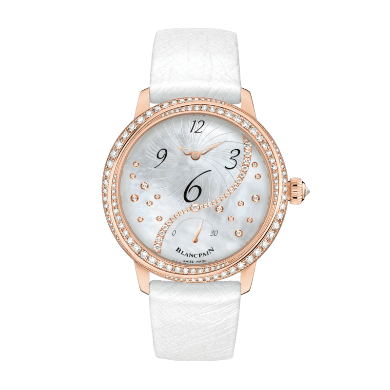 Blancpain Ladybird White Gold Diamond Mother of Pearl Dial 34mm