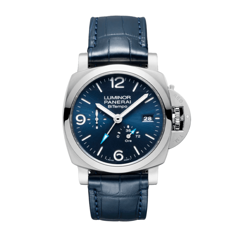 Photo of Luminor 1950 BiTempo Steel Blue Dial 44mm
