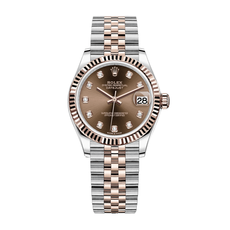 Photo of Datejust Rose Gold & Steel Jubilee Brown Dial 31mm