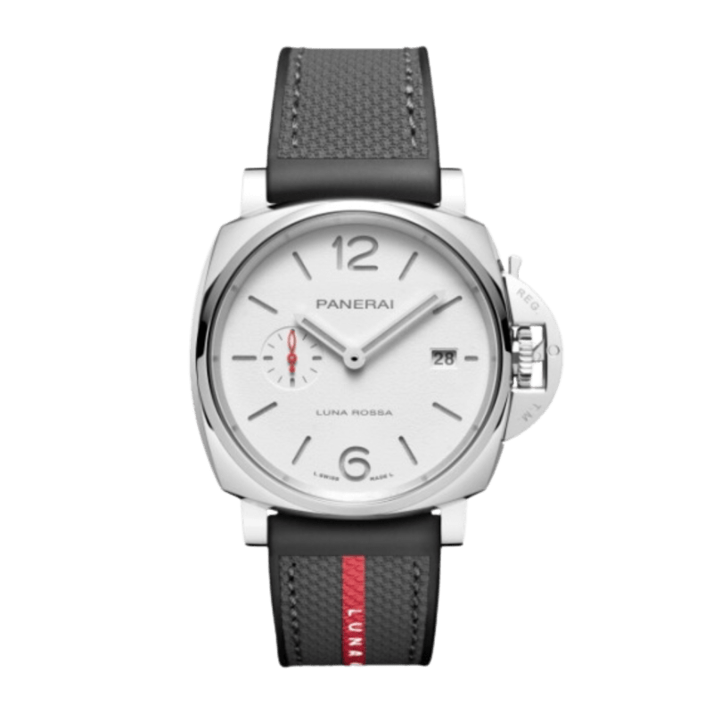 Photo of Luminor Due Luna Rosa Steel White Dial 42mm