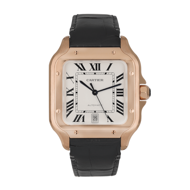 Photo of Santos de Cartier Rose Gold White Dial 40mm