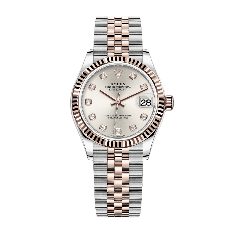 Rolex Datejust Rose Gold & Steel Jubilee Purple Dial 31mm 278271