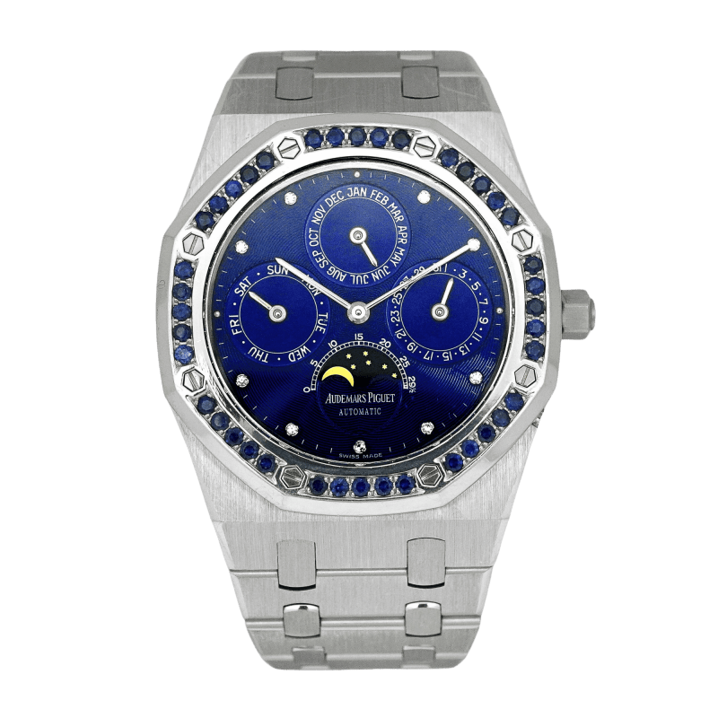 Photo of Royal Oak Perpetual Calendar Platinum Sapphire Blue Dial 39mm